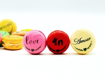 The Love Macarons | Available in 6, 12 & 24 Pack | A Perfect Gift for Valentines's Season - Macaron Centrale6 Pack