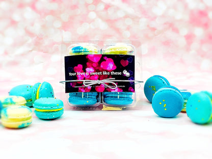 The Love Potion Macarons Value Pack | Blueberry Cheesecake, Blue Rainbow, Blueberry Milk Jam Macarons - Macaron Centrale