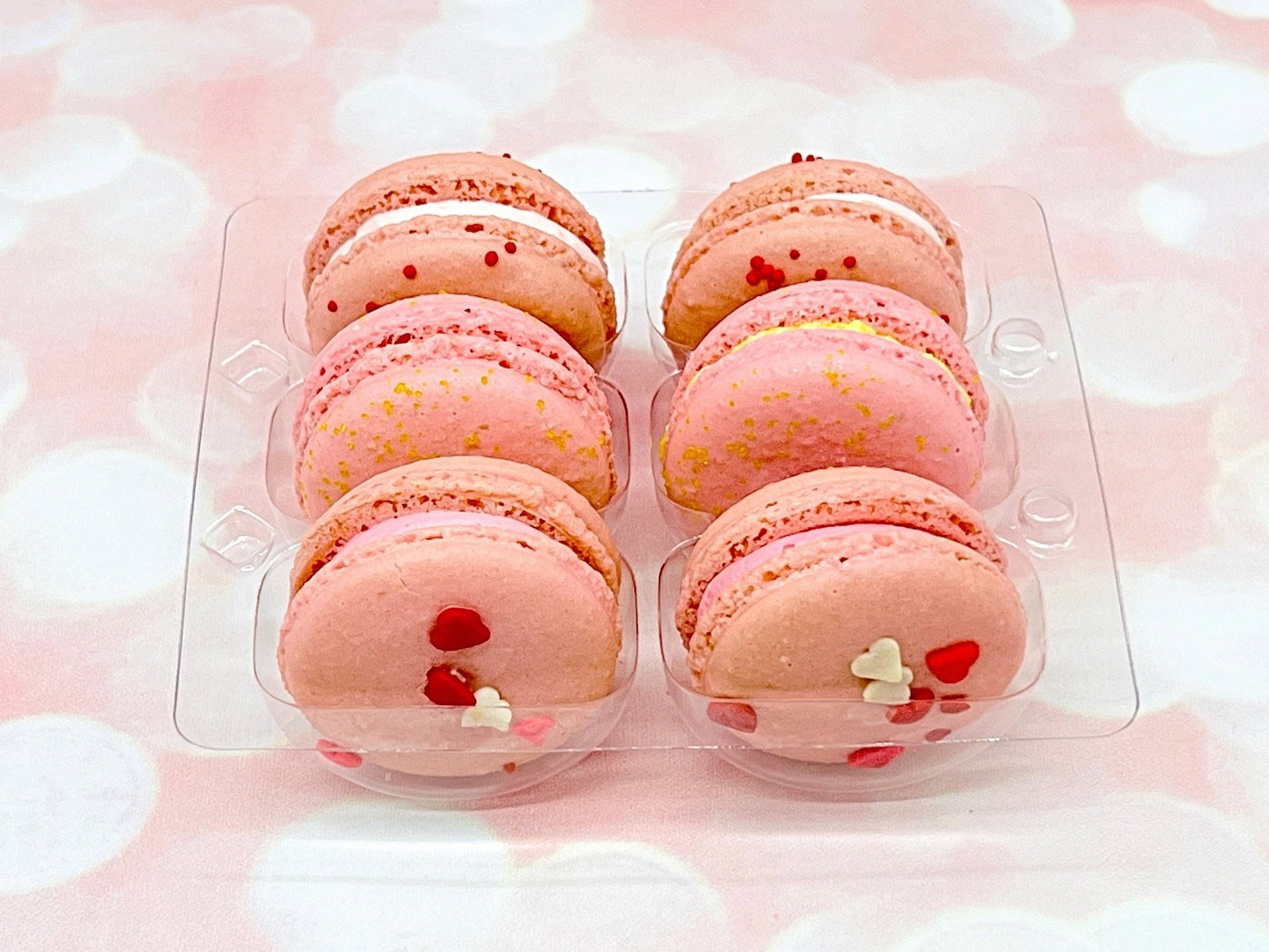 The Love Potion Macarons Value Pack | Pomegranate, Pink Lemonade and Strawberry Chocolate Macarons - Macaron Centrale