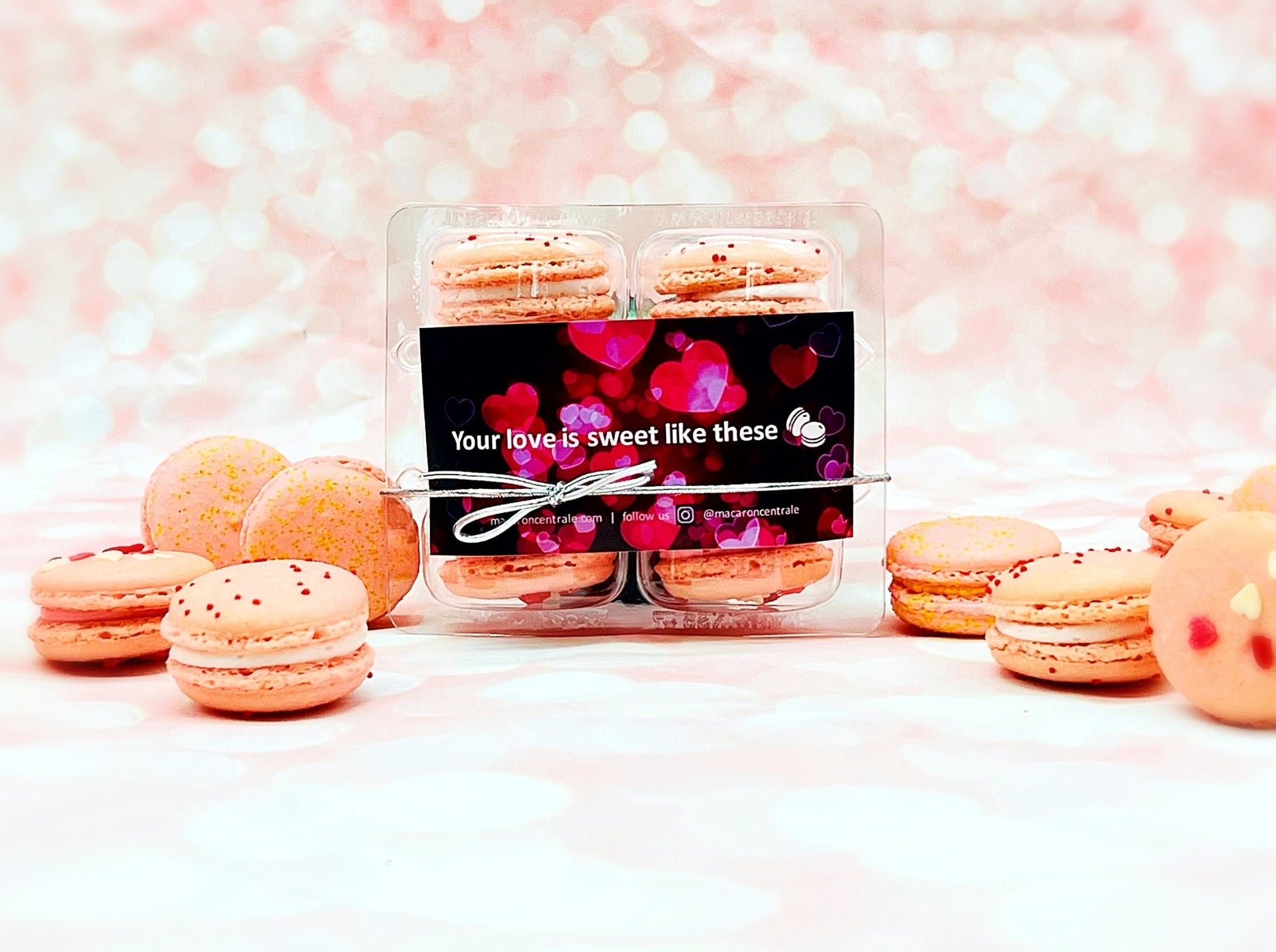 The Love Potion Macarons Value Pack | Pomegranate, Pink Lemonade and Strawberry Chocolate Macarons - Macaron Centrale