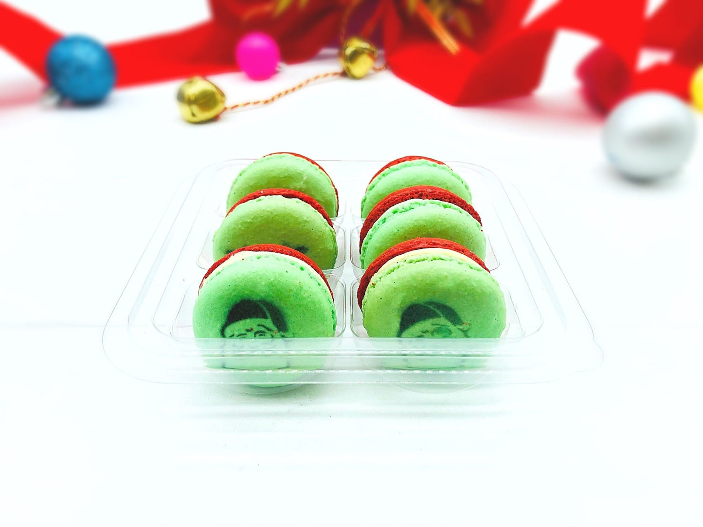 The Santa Clause Apple Caramel French Macarons - Macaron Centrale6 pack