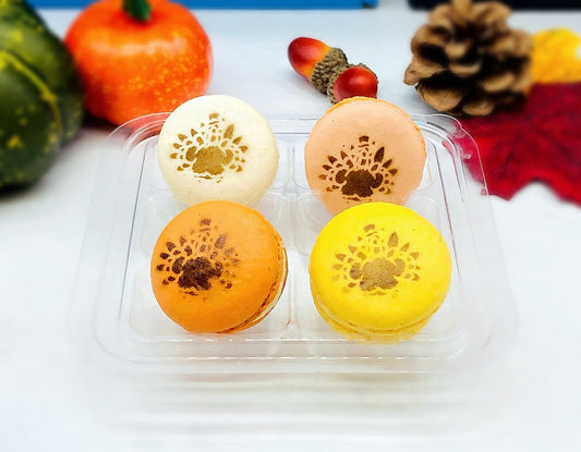 Turkey Airbrushed French Macarons - Macaron CentraleVanilla6 Pack