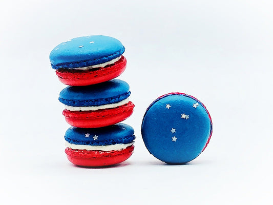 United States of Macarons | Twinkling Star Pack French Macarons | Available in 6, 12 & 24 Pack - Macaron Centrale6 Pack