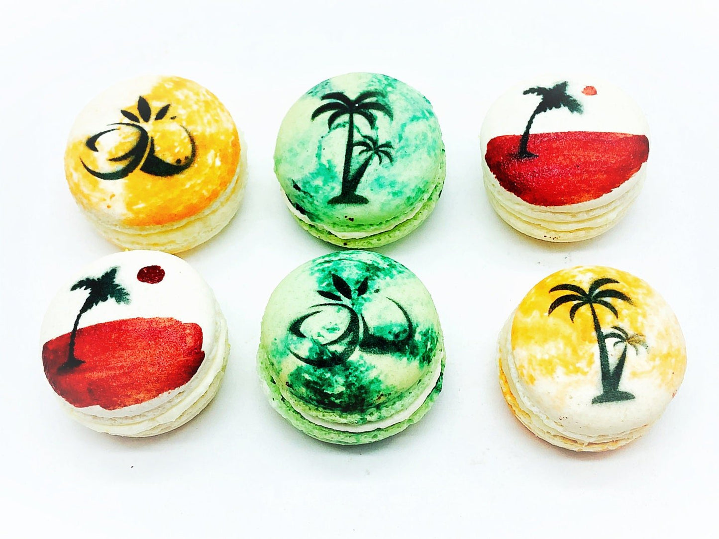 Vacation Macaron Set | 12 Pack | 'n Free Shipping | a great gift for any occasion - Macaron Centrale
