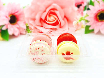 Valentines Assorted Vegan Macarons - Macaron Centrale4 Pack