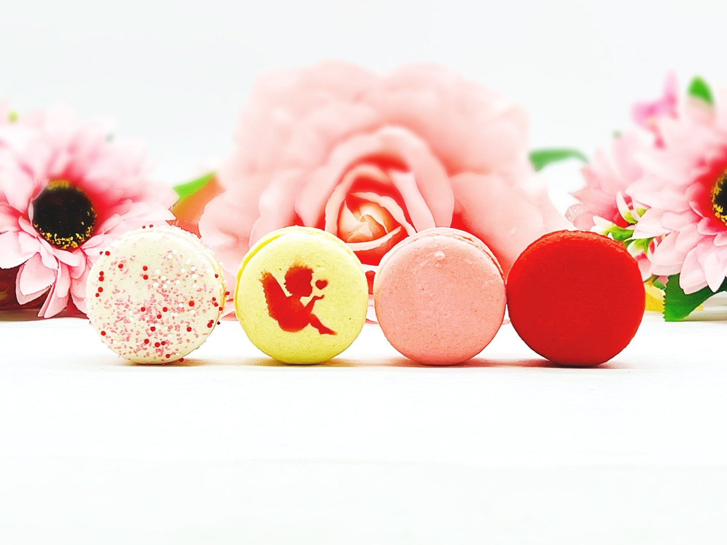 Valentines Assorted Vegan Macarons - Macaron Centrale4 Pack