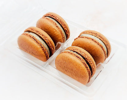 Vegan Chocolate Macarons - Macaron Centrale4 Pack