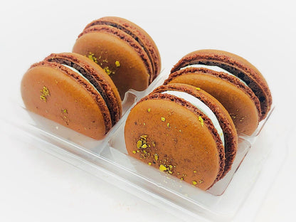 Vegan Hazelnut Pistachio Macarons - Macaron Centrale4 Pack