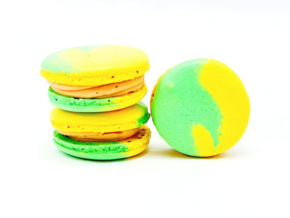 Vegan Pineapple Nutmeg Macarons - Macaron Centrale4 Pack