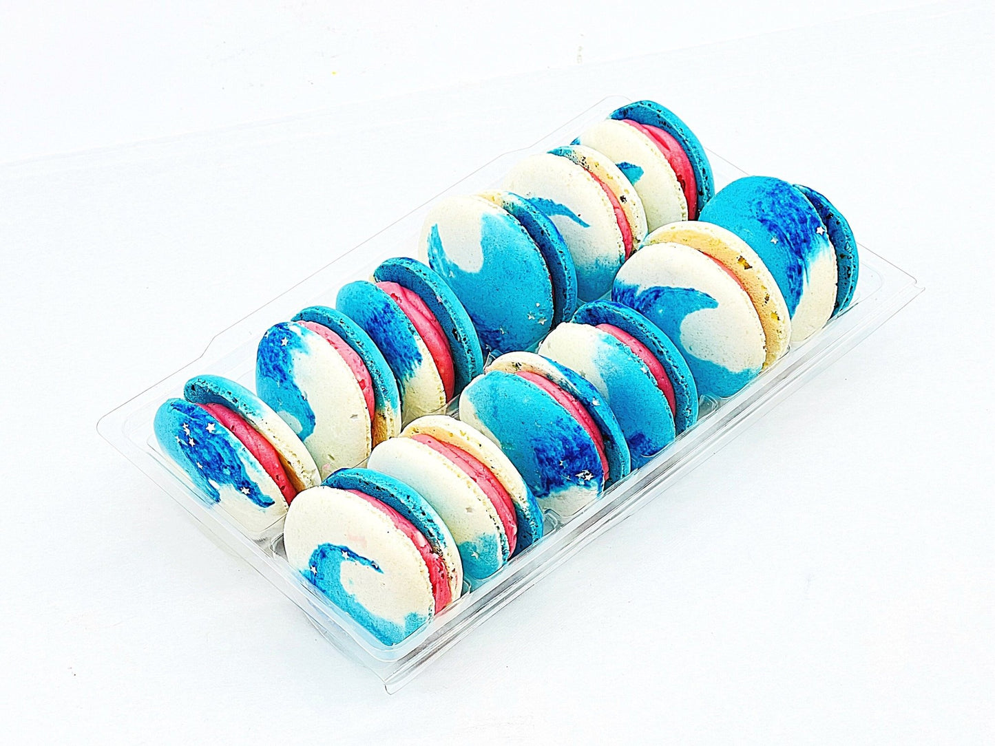 Vegan Planet | The Blue Planet | Açaí Berries Vegan Macarons - Macaron Centrale4 Pack