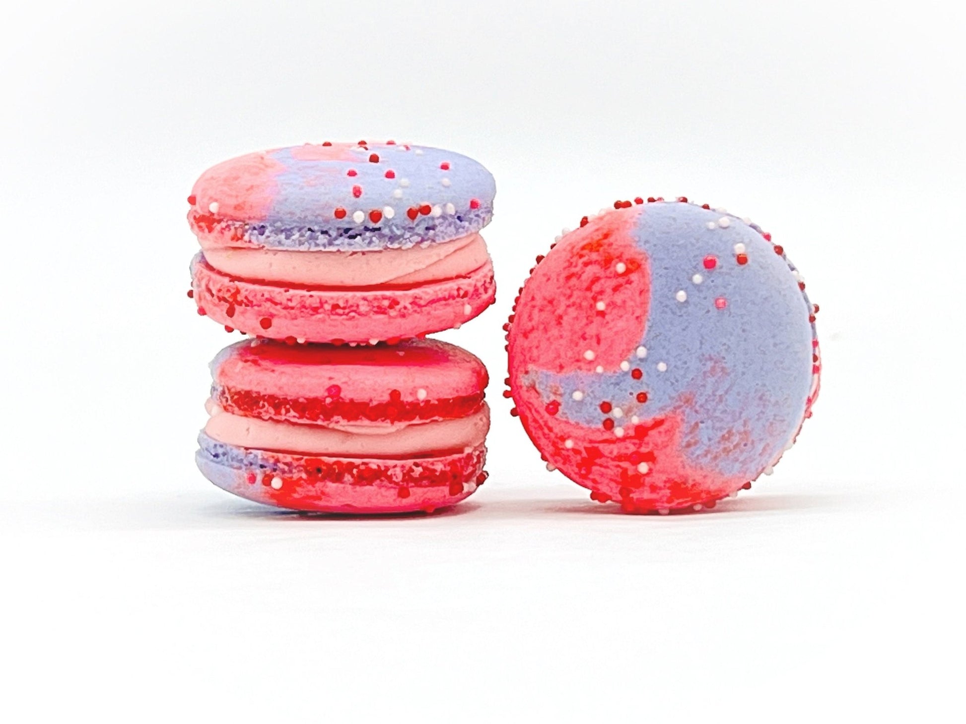 Vegan Planet | The Pink Planet | Raspberry Caramel Vegan Macarons - Macaron Centrale4 Pack