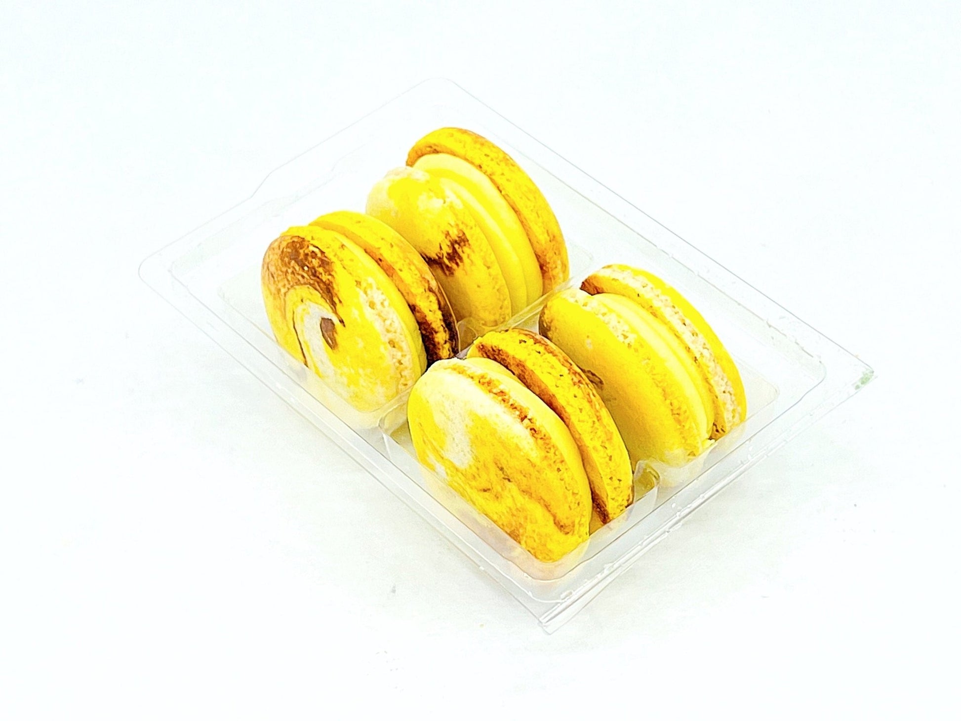 Vegan Planet | The Yellow Planet | Lemon Chocolate Vegan Macarons - Macaron Centrale4 Pack