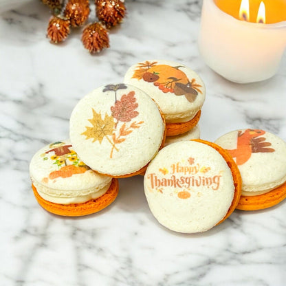 Vegan Thanksgiving Macarons Gift Box – Custom Flavors, 6, 12, or 24 Pack Options - Macaron Centrale6 Pack