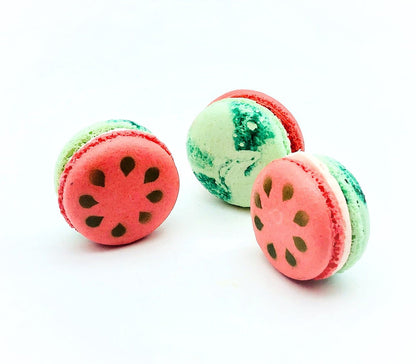 Watermelon Macarons | Ideal for celebratory events. - Macaron Centrale6 Pack