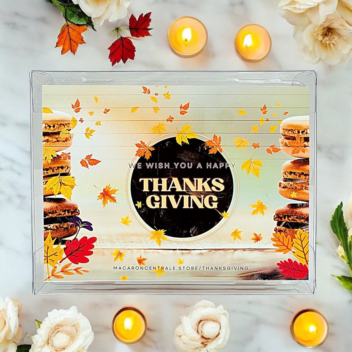 We Wish You a Happy Thanksgiving Macaron Set – Customizable Flavors - Macaron CentraleThanksgivings6 Pack Classic