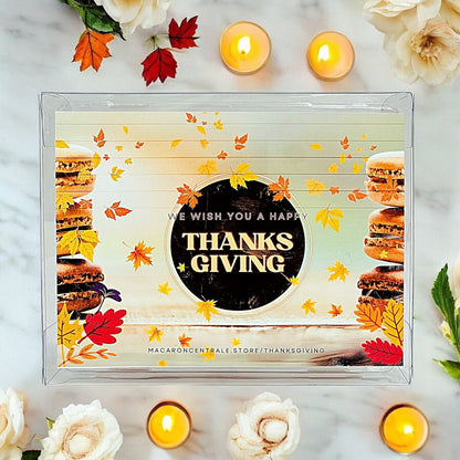 We Wish You a Happy Thanksgiving Macaron Set – Customizable Flavors - Macaron CentraleThanksgivings6 Pack Classic