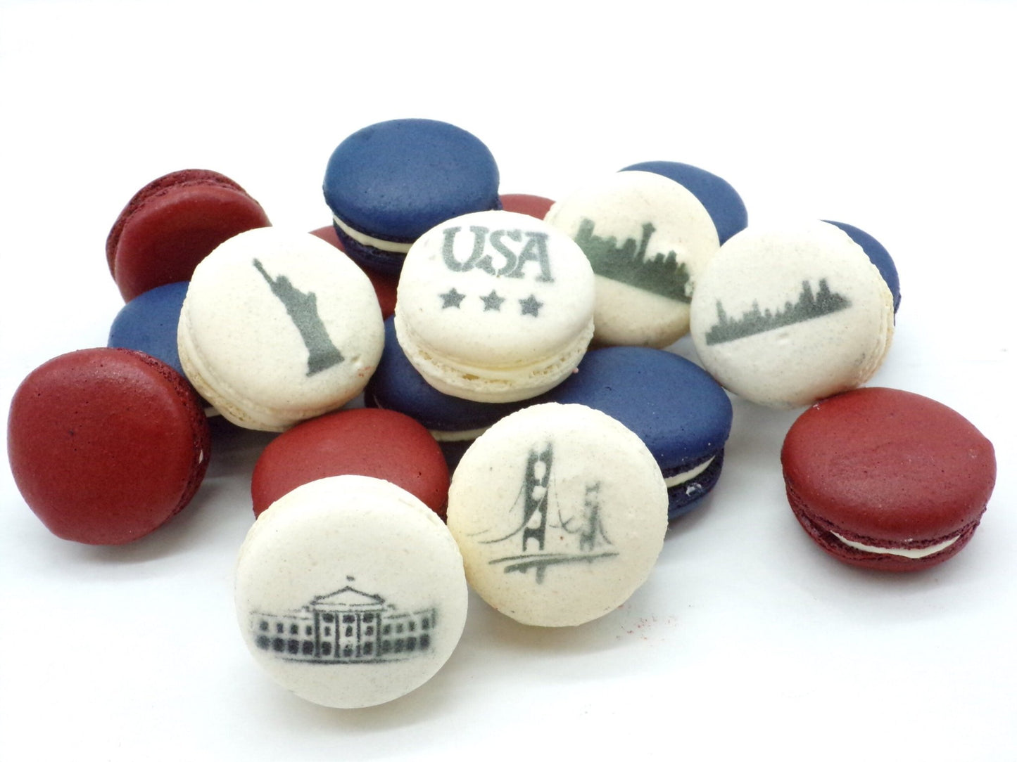 Welcome to America French Macarons Set | Handmade & Free Shipping - Macaron Centrale6 Pack