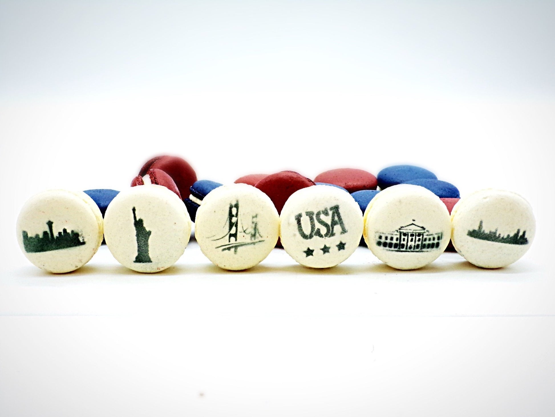 Welcome to America French Macarons Set | Handmade & Free Shipping - Macaron Centrale6 Pack