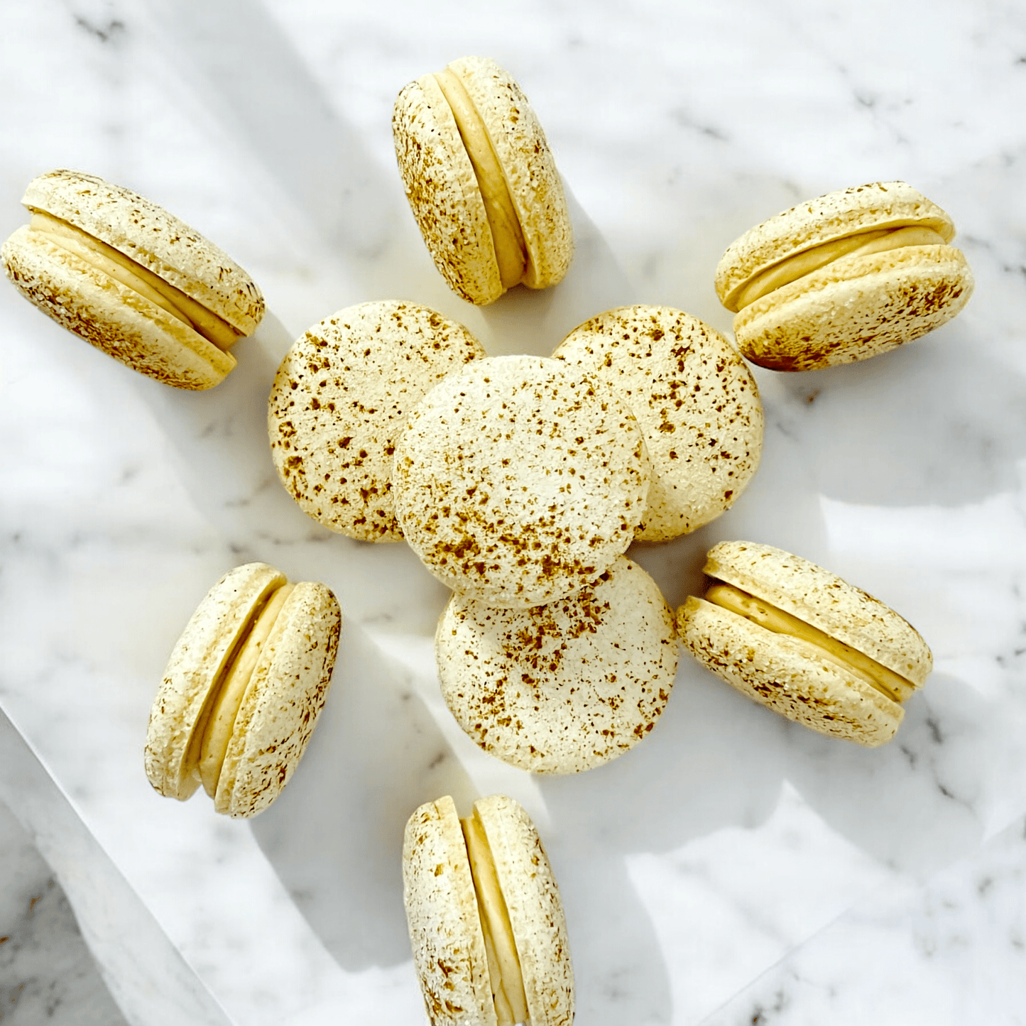 Wholesale All Natural Snickerdoodle Vegan Macarons | A great addition for your bakery establishment or your next party - Macaron Centrale24 Pack