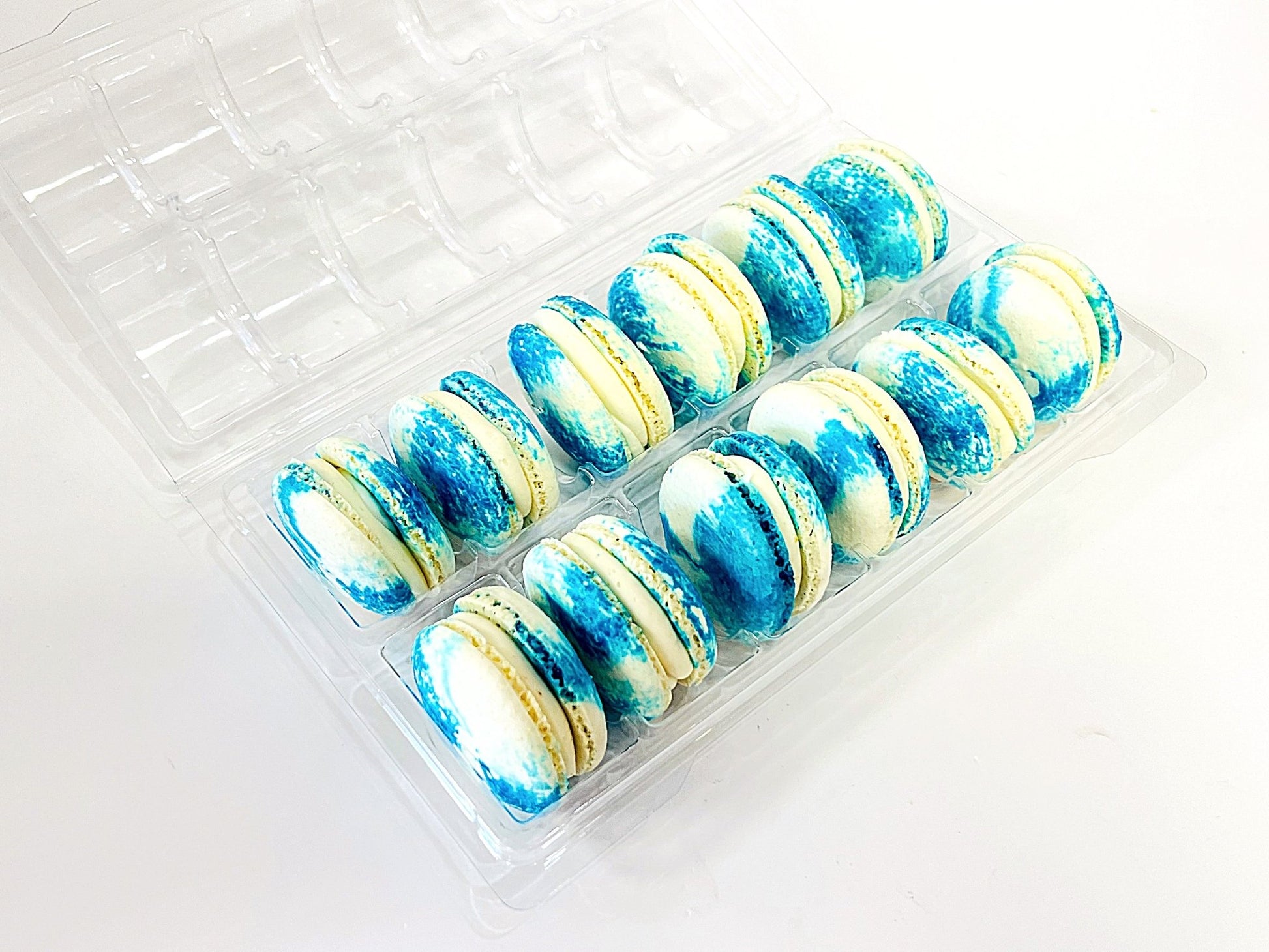 Wholesale Blueberry Cheesecake Vegan Macarons | Available in 24 & 48 Pack - Macaron Centrale48 Pack