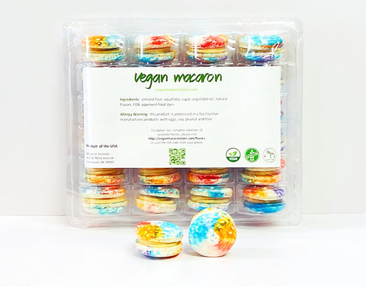 Wholesale Cashew and Raisin Vegan Macarons | Available in 24 & 48 Pack | A great addition for your bakery establishment or your next party - Macaron Centrale24 Pack