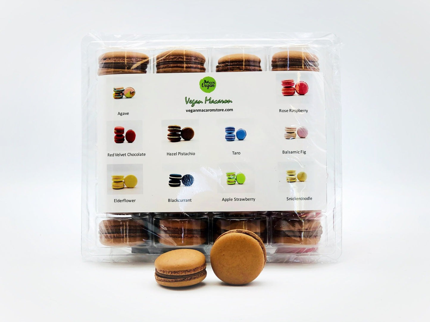 Wholesale Chocolate Vegan Macarons | Available in 24 & 48 Pack | A great addition for your bakery establishment or your next party - Macaron Centrale24 Pack