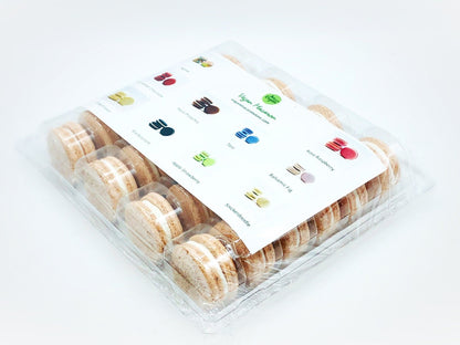 Wholesale Cinnamon Butterscotch Vegan Macarons | A great addition for your bakery establishment or your next party - Macaron Centrale24 Pack