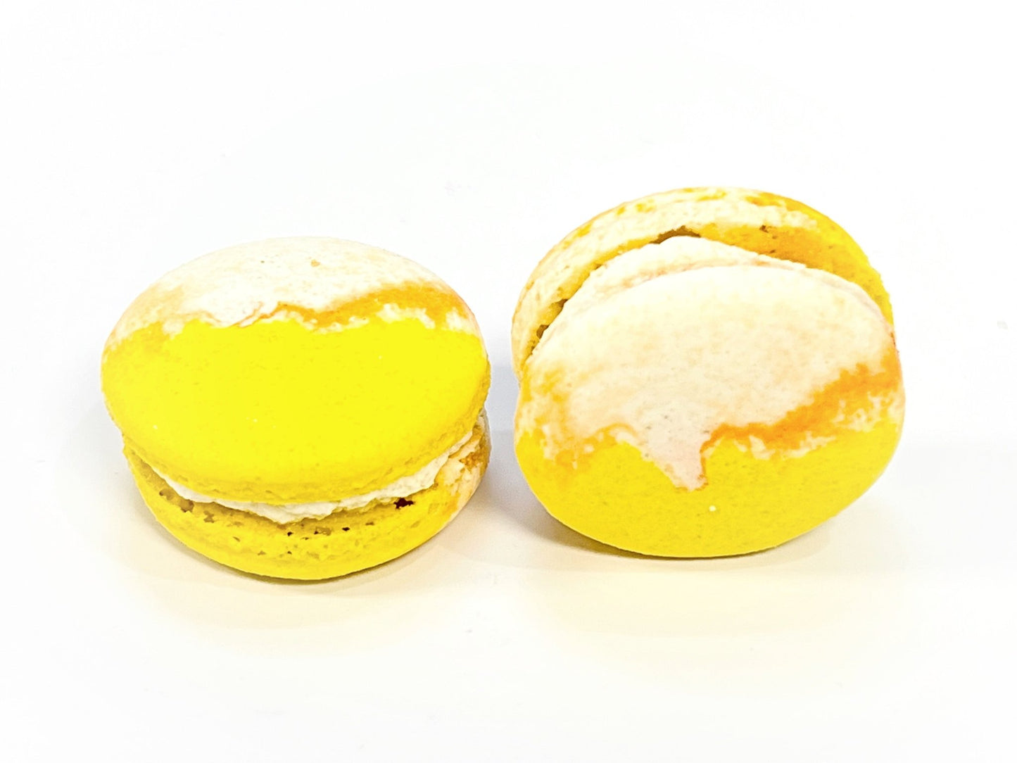 Wholesale Lemon Cheesecake Vegan Macarons | Available in 24 & 48 Pack | A great addition for your bakery establishment or your next party - Macaron Centrale24 Pack