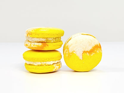 Wholesale Lemon Cheesecake Vegan Macarons | Available in 24 & 48 Pack | A great addition for your bakery establishment or your next party - Macaron Centrale24 Pack