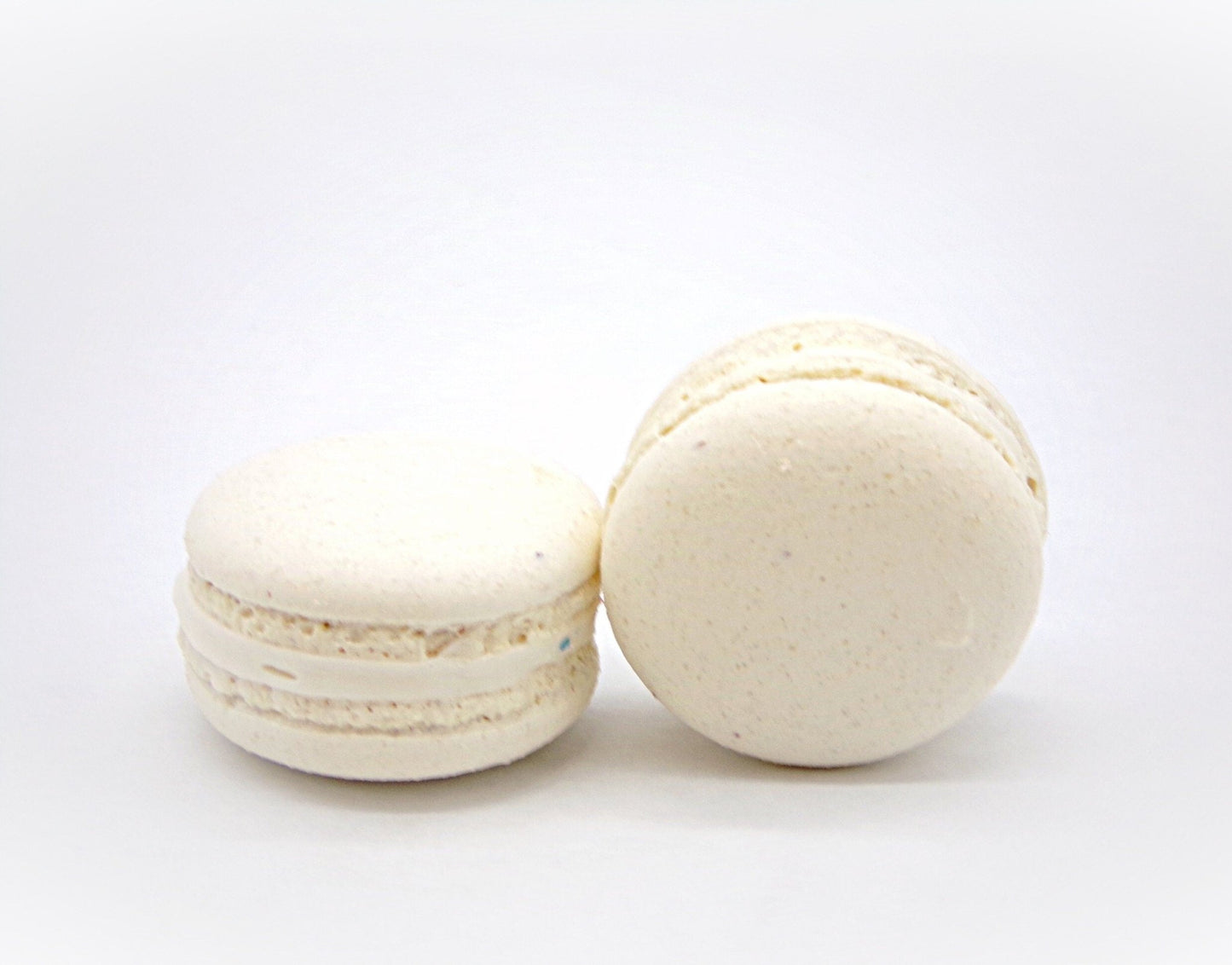 Wholesale Vanilla Sea Salt Vegan Macarons | Available in 24 & 48 Pack | A great addition for your bakery establishment or your next party - Macaron Centrale24 Pack