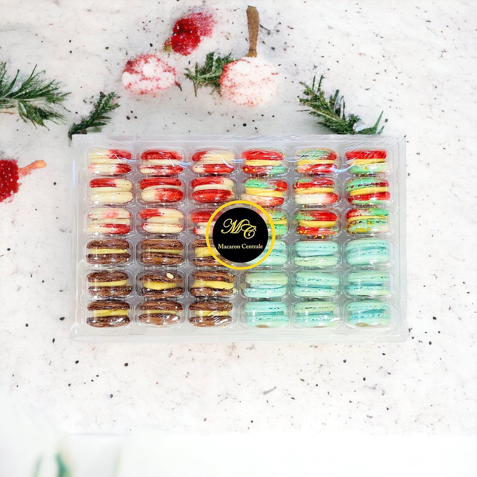 Winter Wonder Vibe: A Flavorful Quartet of French Macarons in One Set | 36 Pack - Macaron Centrale