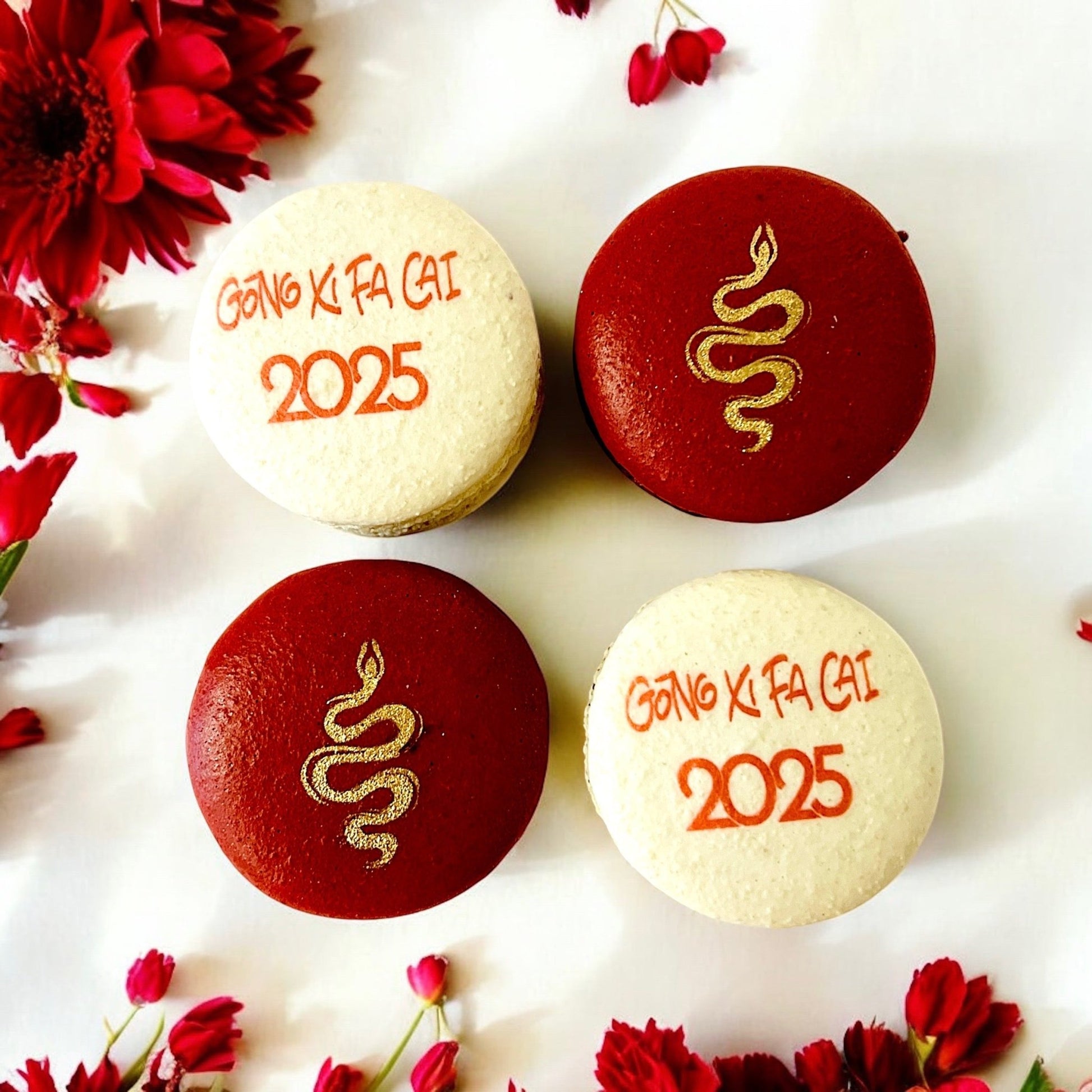 Year of Snake Vegan Macaron Set - Macaron CentraleLunar New Year4 Pack