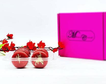 Year of The Ox | Assorted French Macaron decorated with Gold Dust - Macaron CentraleVariety6 Pack