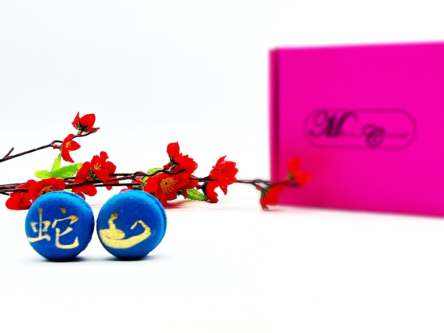 Year of The Snake | Assorted French Macaron decorated with Gold Dust - Macaron CentraleVariety6 Pack