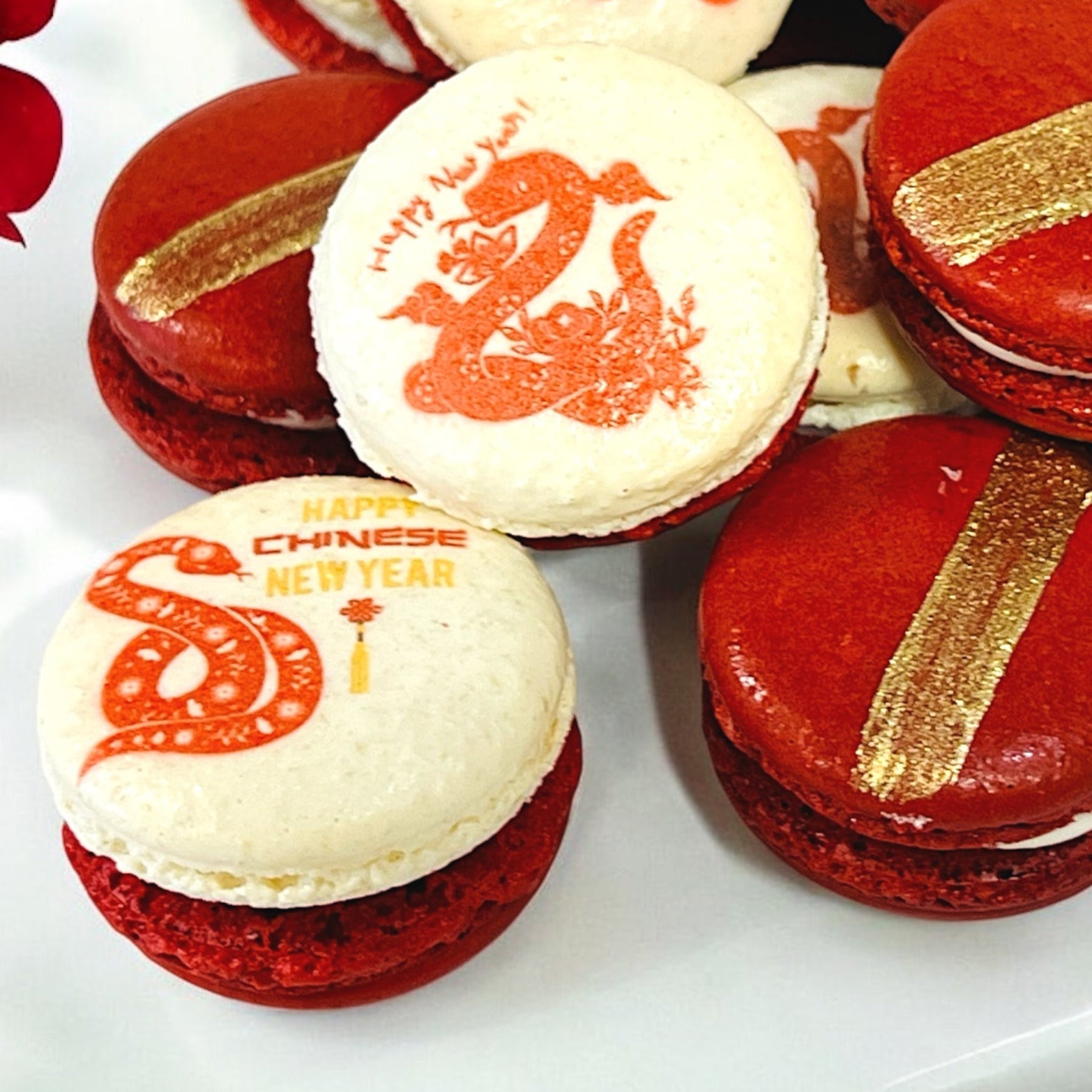 Year of the Snake, Happy New Year French Macarons - Macaron CentraleLunar New Year6 Pack