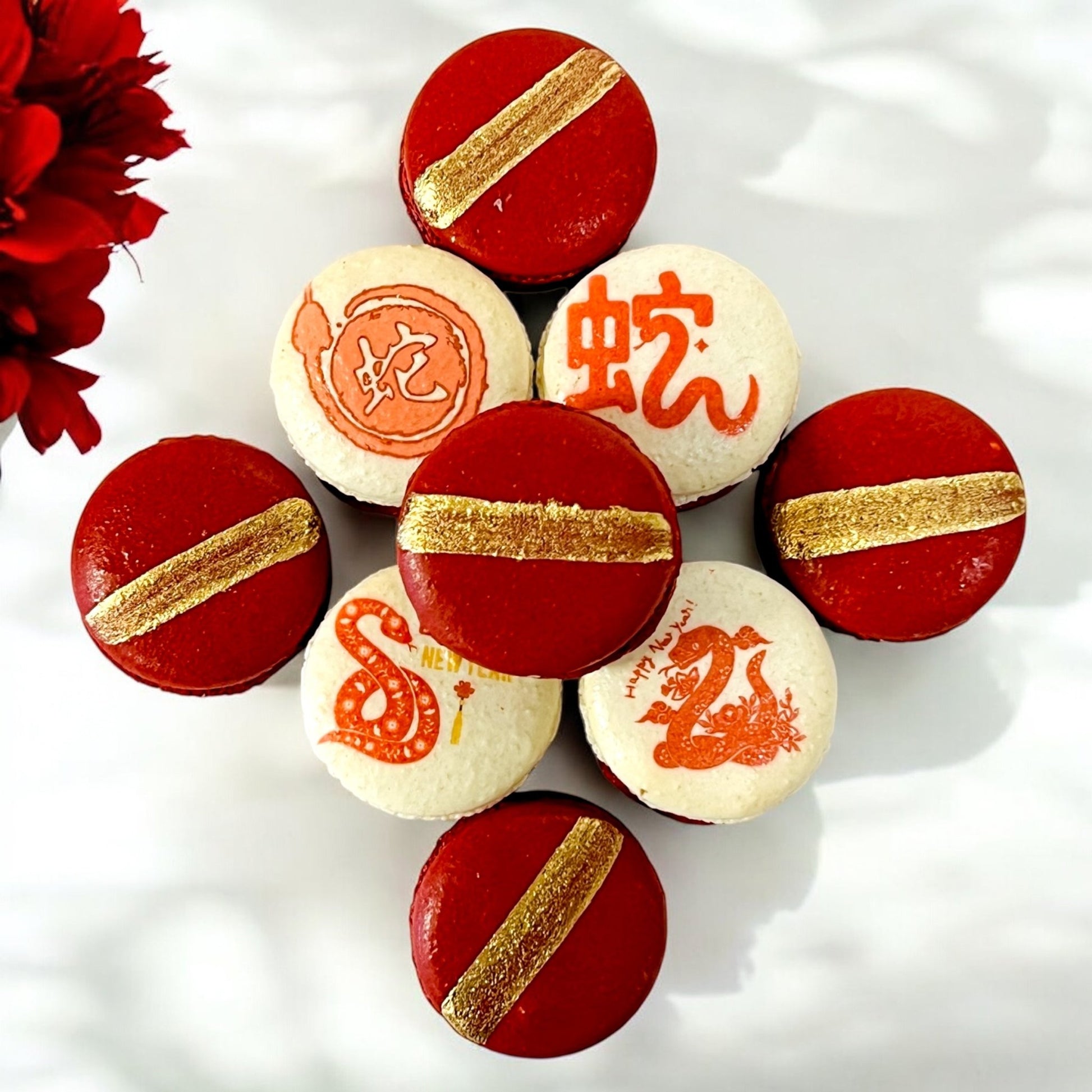 Year of the Snake, Happy New Year French Macarons - Macaron CentraleLunar New Year6 Pack