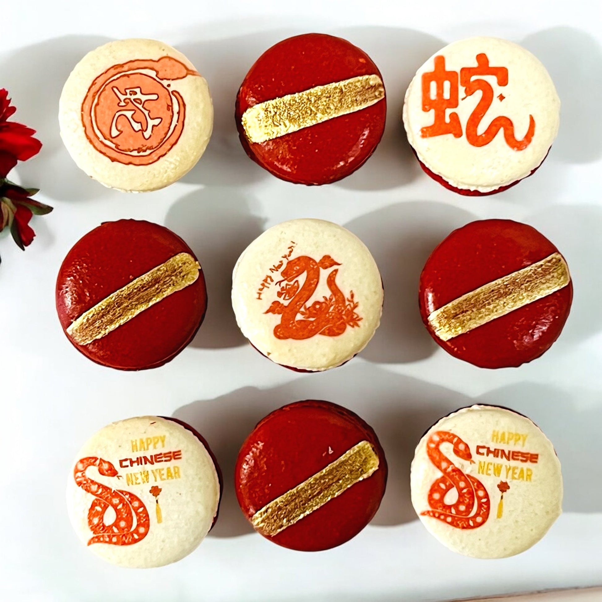 Year of the Snake, Happy New Year French Macarons - Macaron CentraleLunar New Year6 Pack