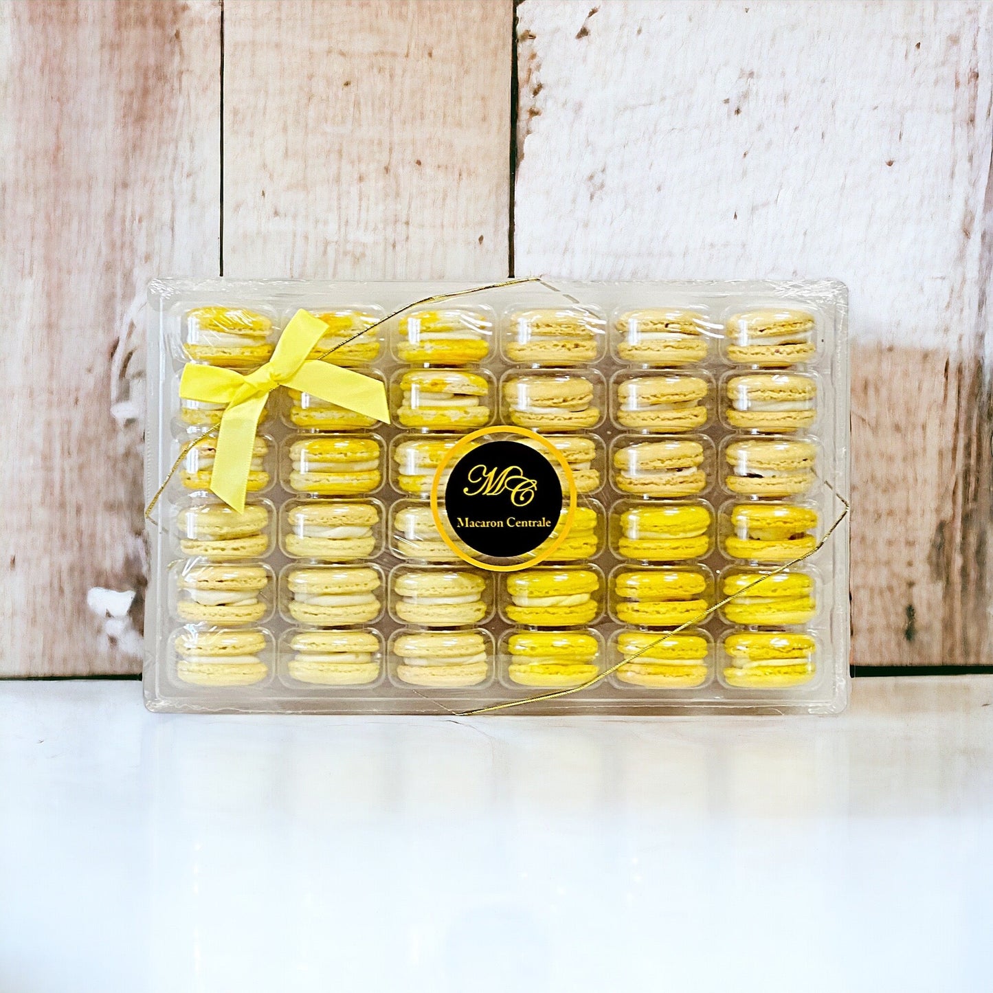 Yellow Vibe: A Flavorful Quartet of French Macarons in One Set | 36 Pack - Macaron Centrale