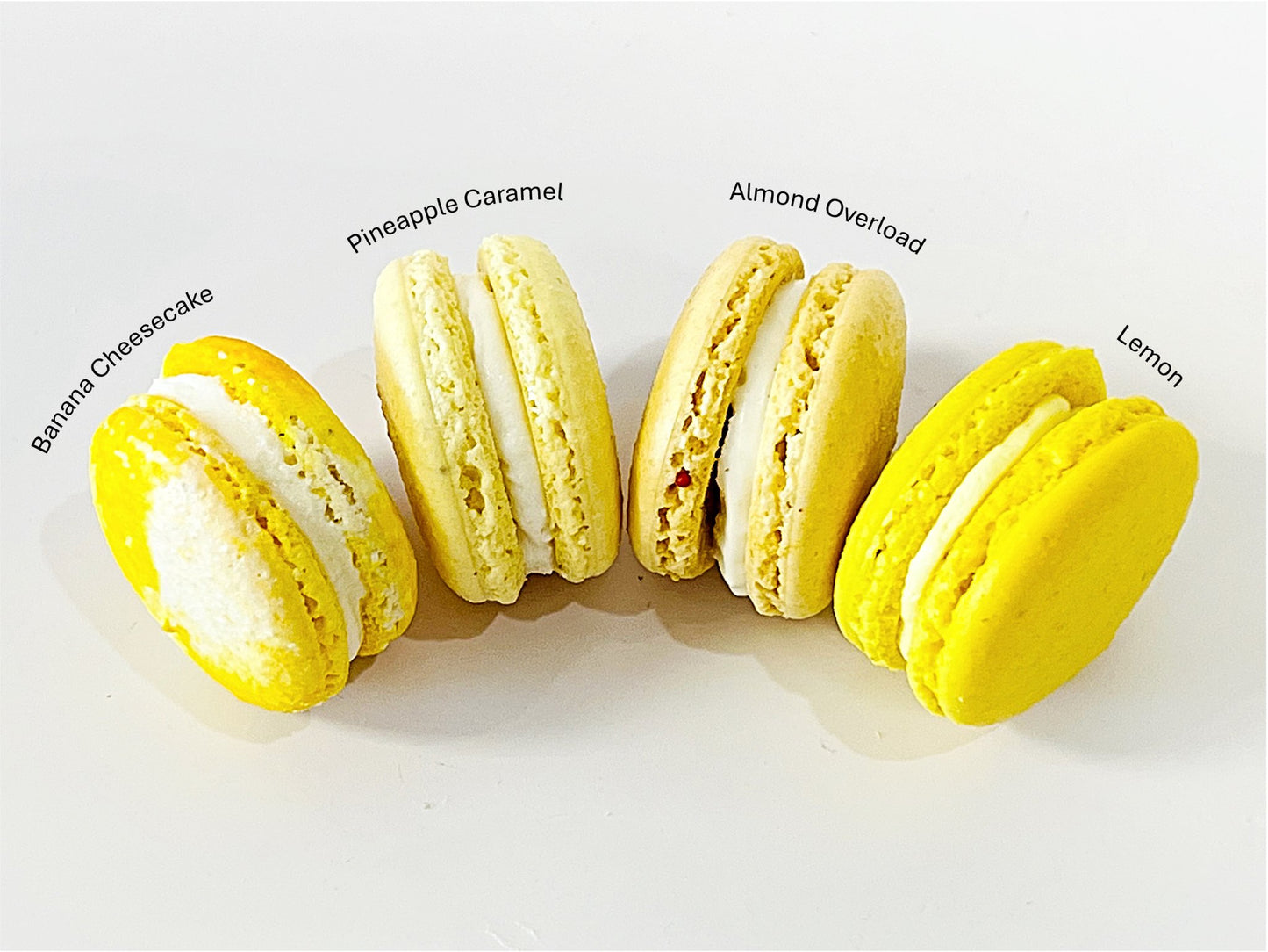 Yellow Vibe: A Flavorful Quartet of French Macarons in One Set | 36 Pack - Macaron Centrale