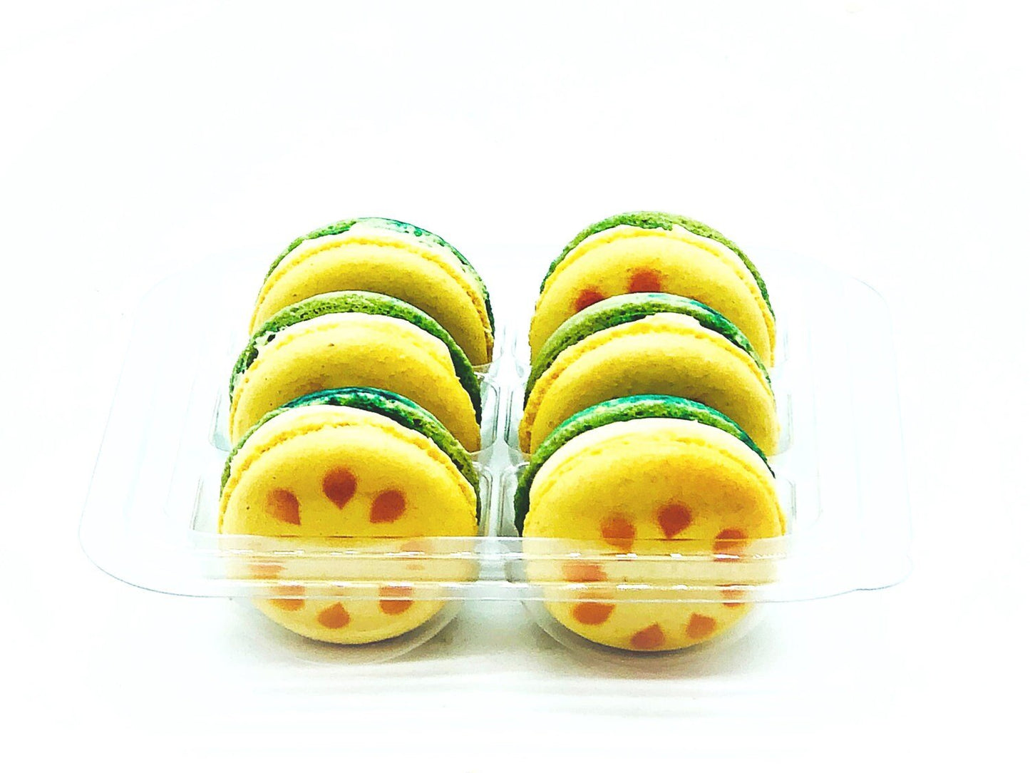 Yellow Watermelon Macarons | Ideal for celebratory events. - Macaron Centrale6 Pack